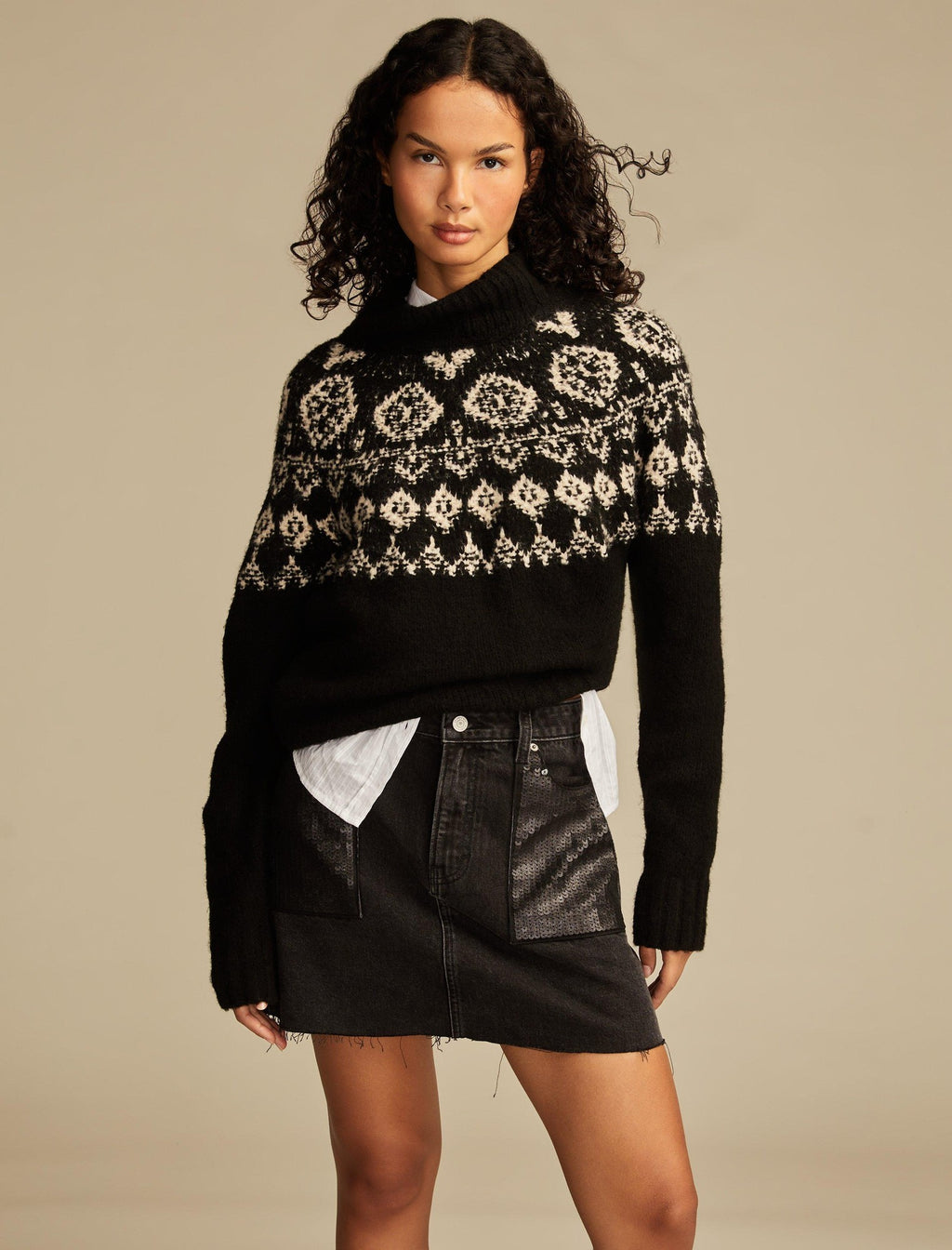 Lucky Brand Size 8 Black Skirt