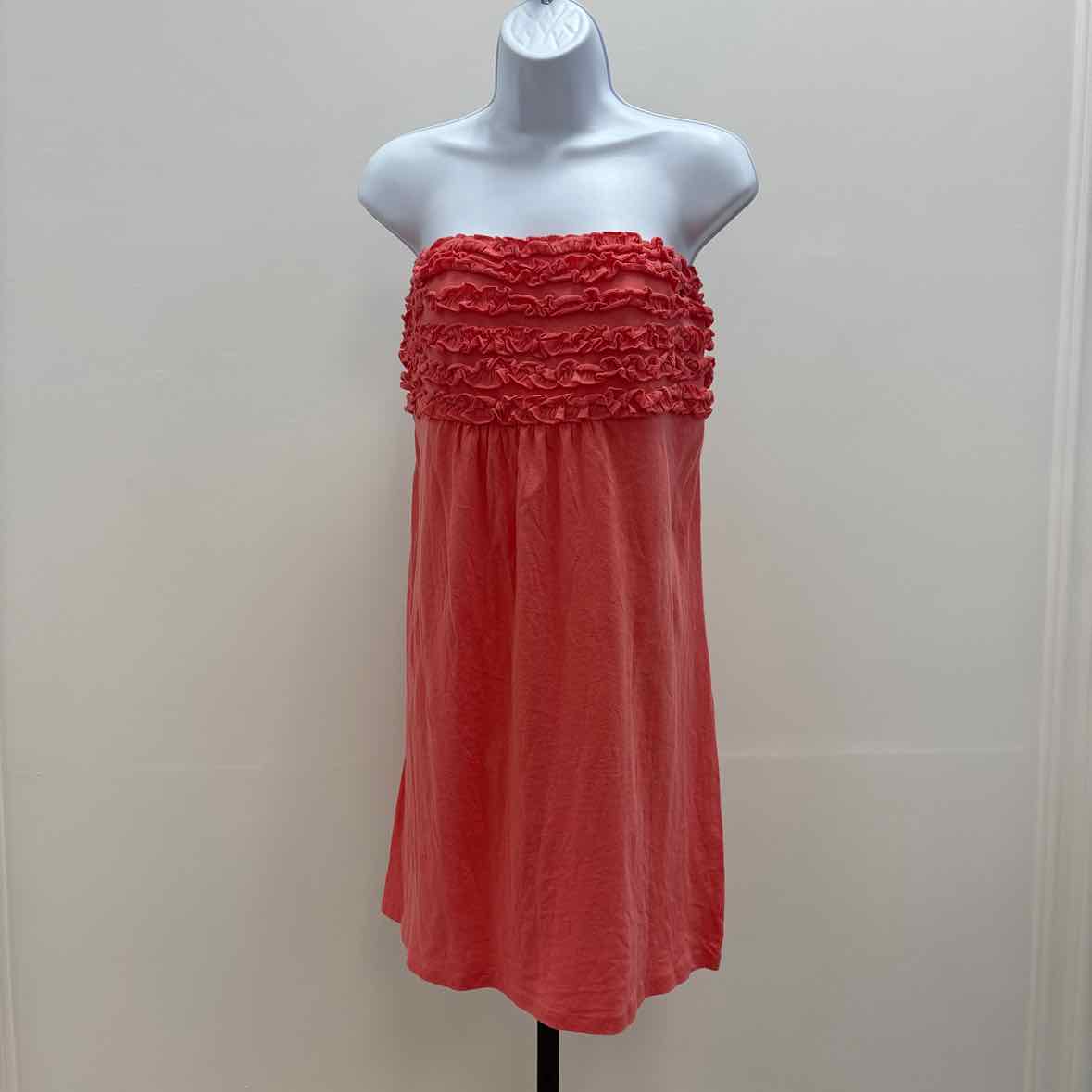 Miken Size L Comfort Apparel Strapless Empire Waist Mini Dress