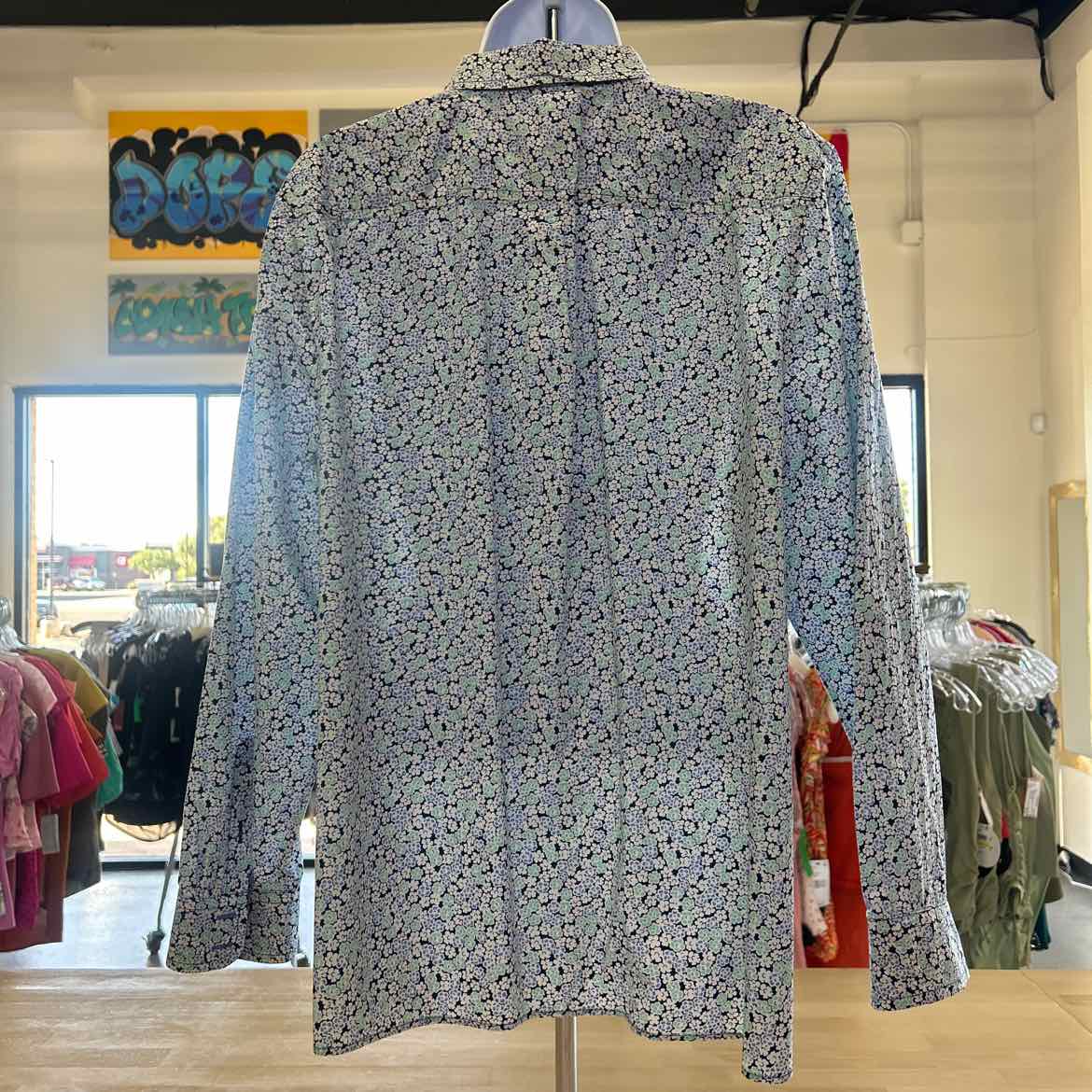 Talbots Size XLP Blue Preloved Button Down LS