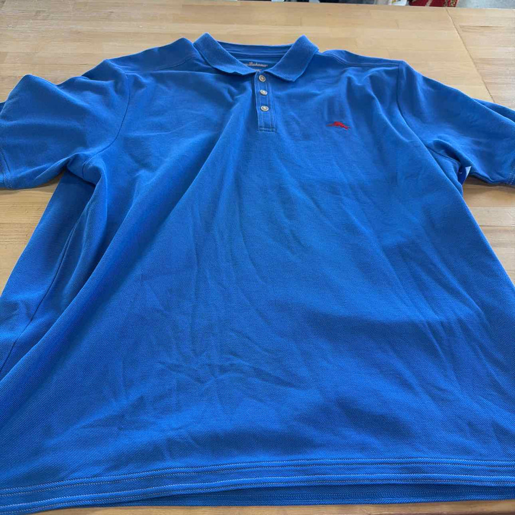 Tommy Bahama Size XXL Blue Preloved MENS Polo