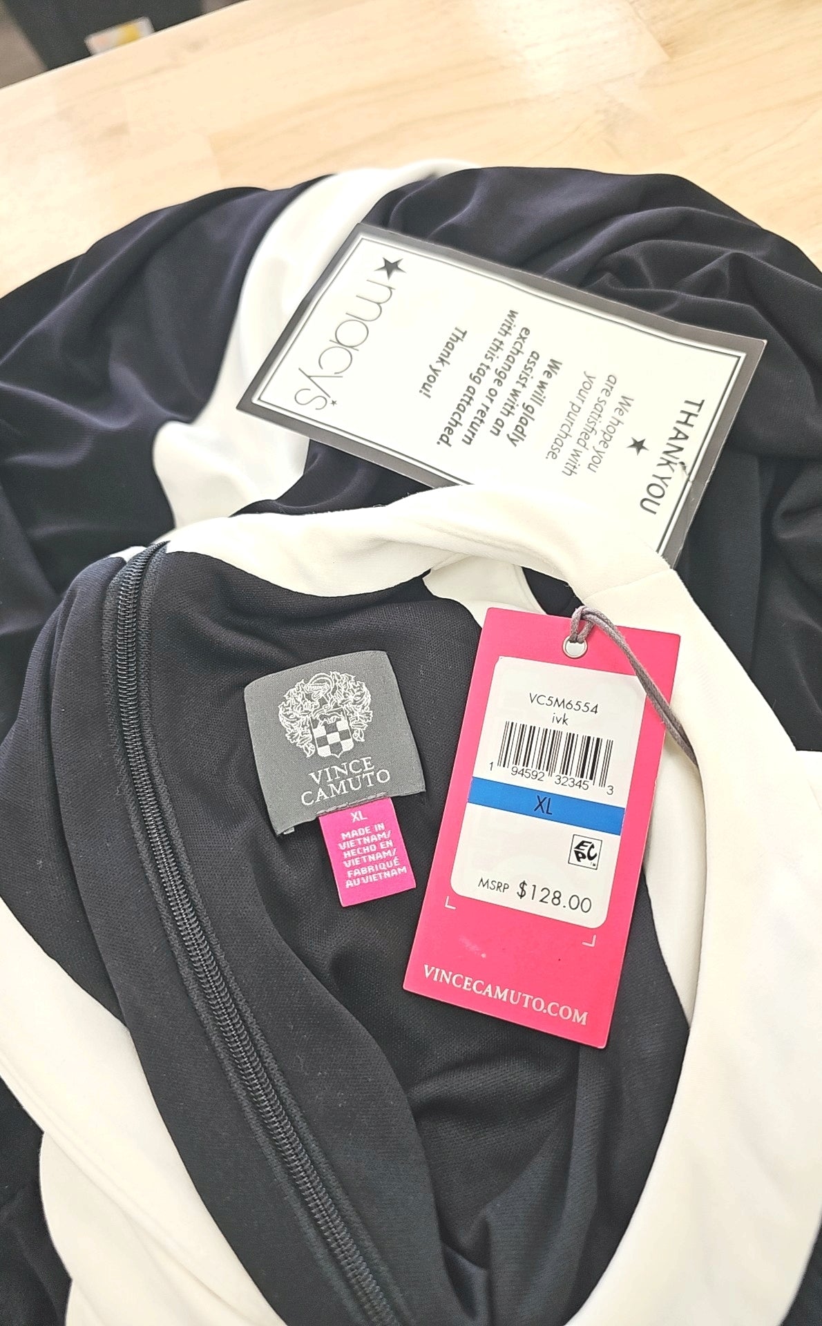 Vince Camuto Size XL Black New Dress