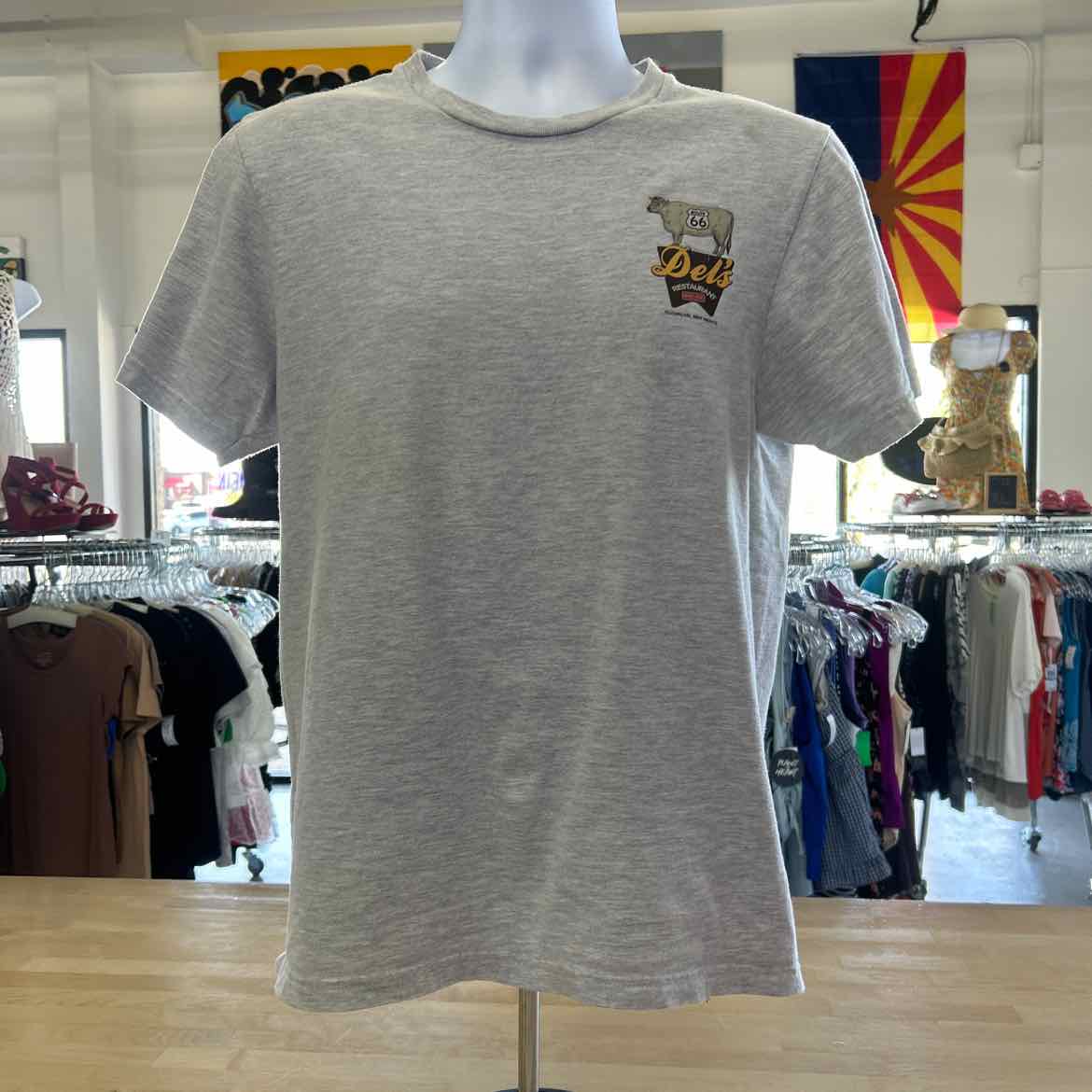 Port & Co. Size S Gray Preloved T-Shirt SS