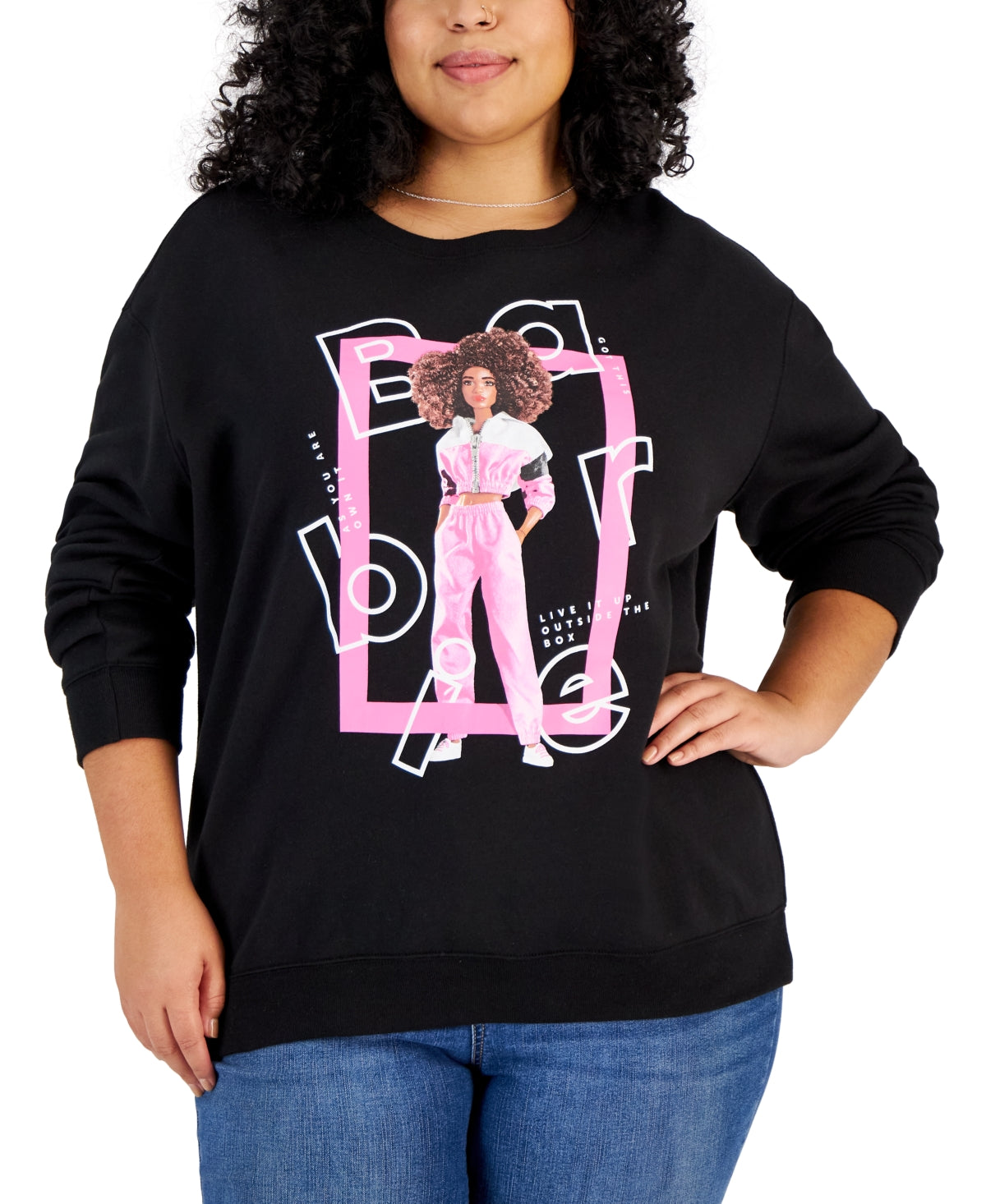 Love Tribe Size 1X Black Sweatshirt