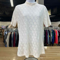 Sanctuary Size L White Lace Preloved T-Shirt SS