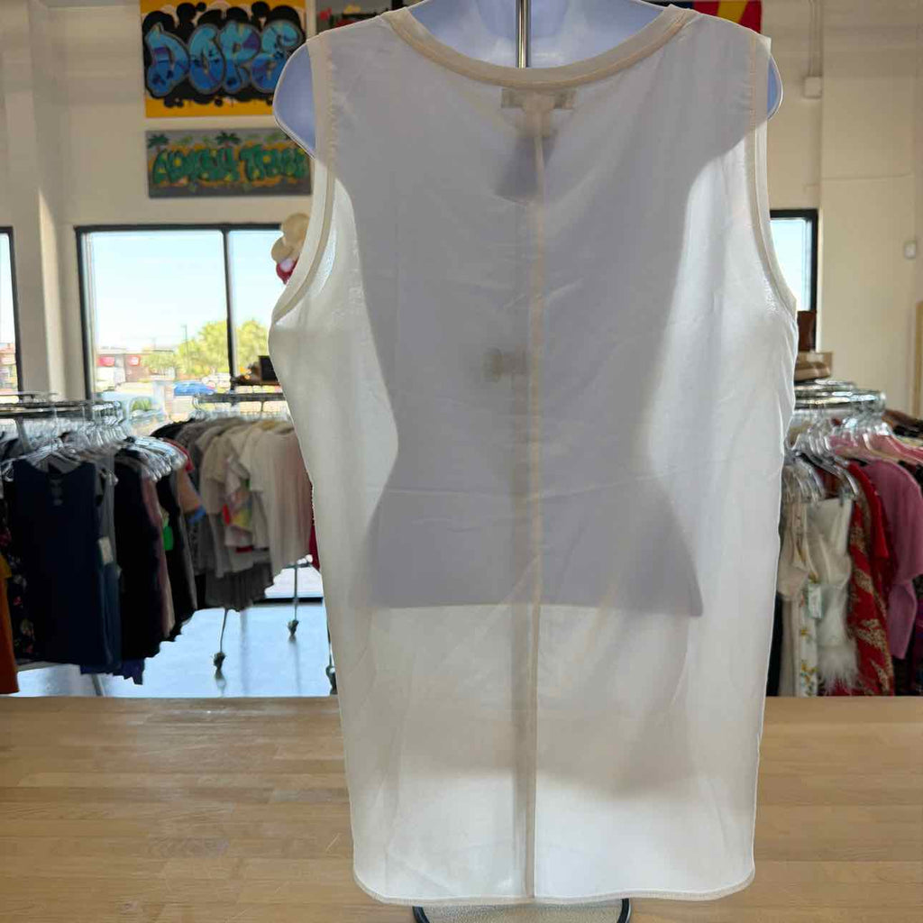 Liz Claiborne Size XL White Preloved Sleeveless