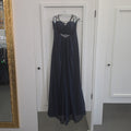 Bill Levkoff Size 6 Navy Preloved Formal Dress