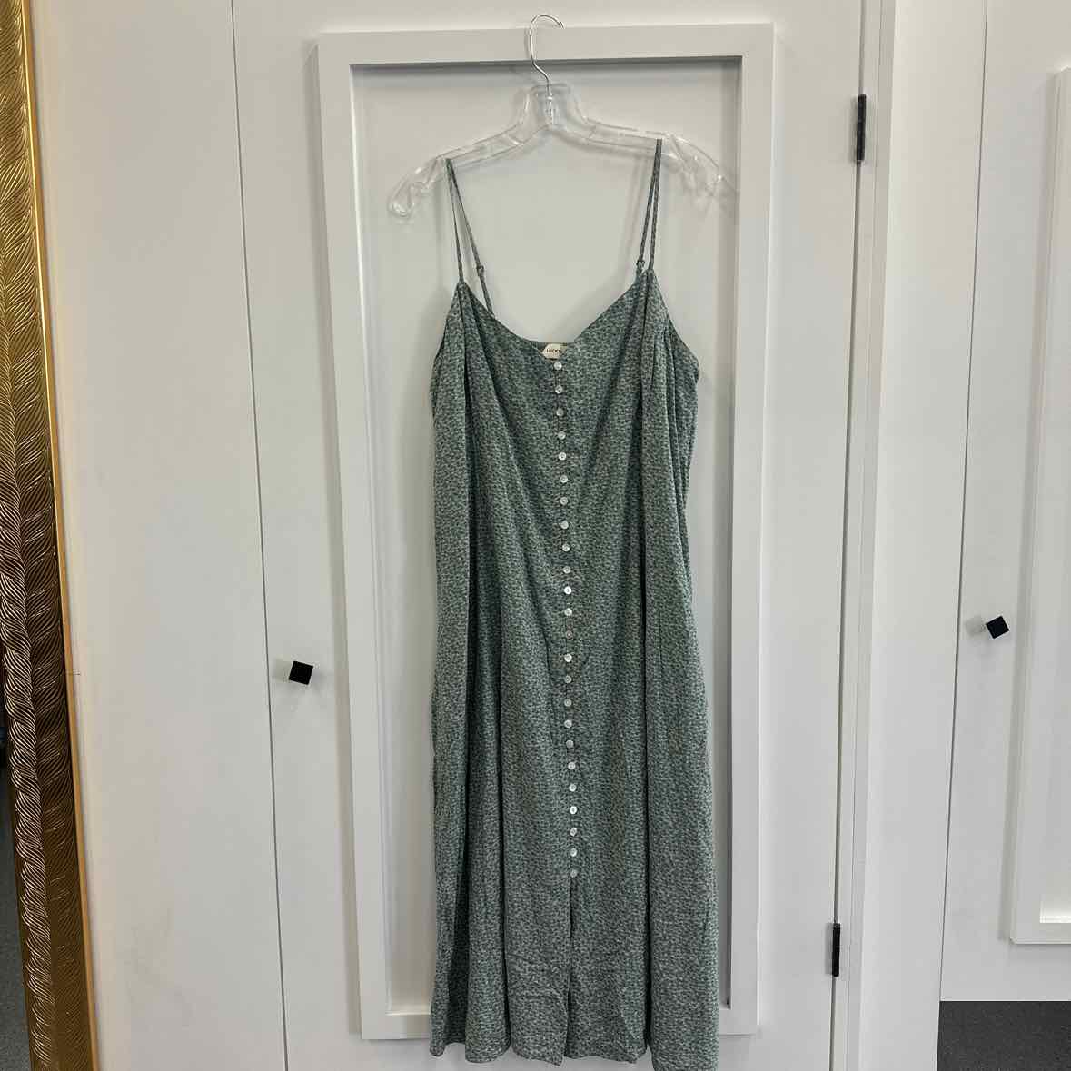 Lucky Brand Size XXL Green Dress