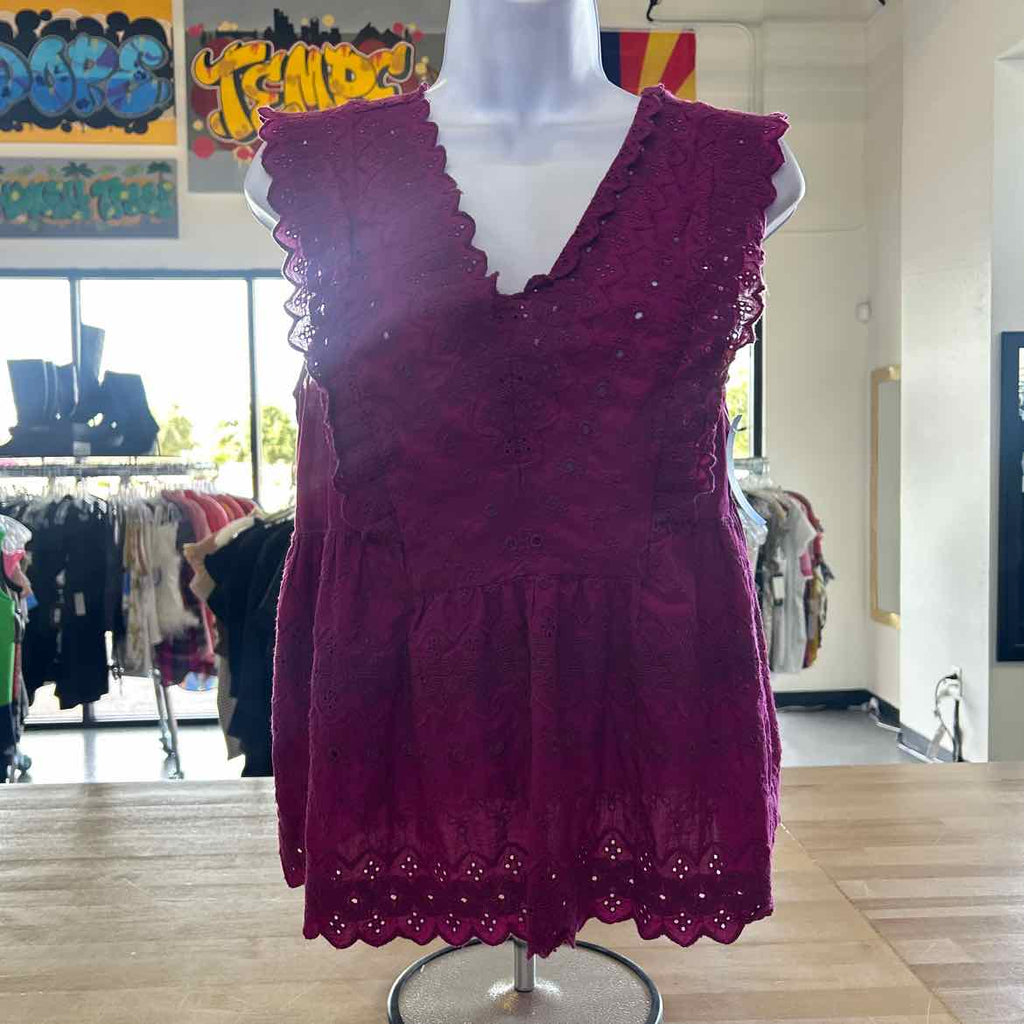 Loft Size S Purple Preloved Sleeveless