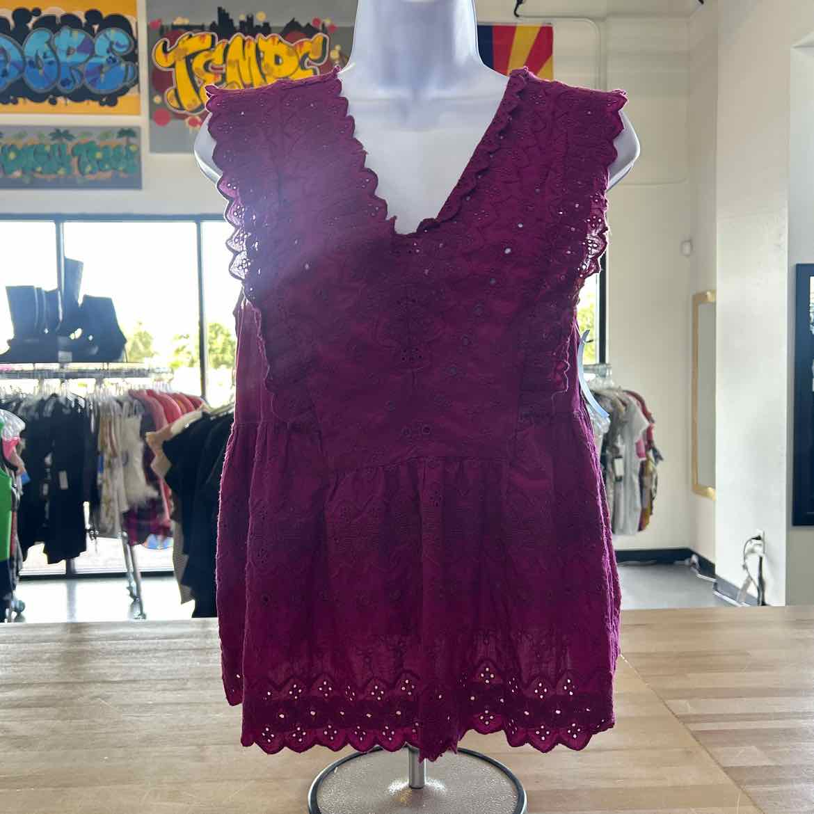 Loft Size S Purple Preloved Sleeveless
