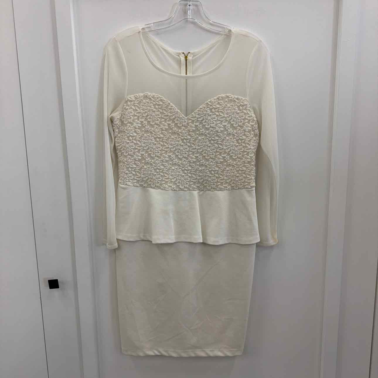 Thalia Sodi Size M White Mesh Preloved Dress