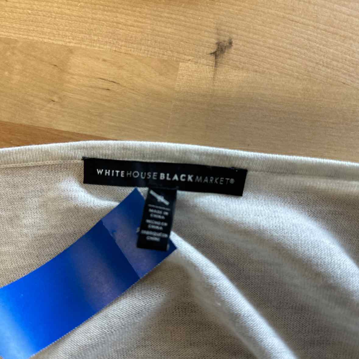 White House Black Market Size S White Long Sleeve