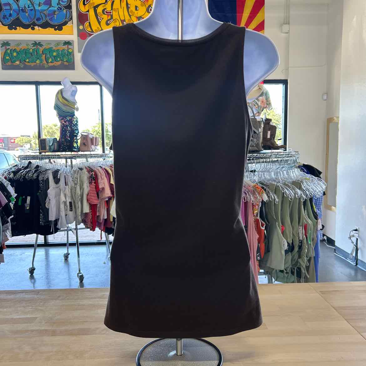 White House Black Market Size M Brown Preloved Sleeveless