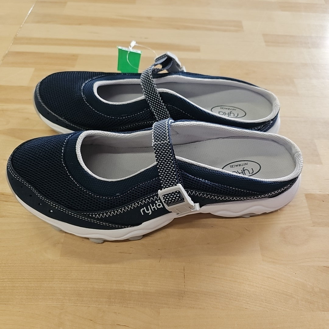 Ryka Size 10 Blue/White Preloved Maryjane