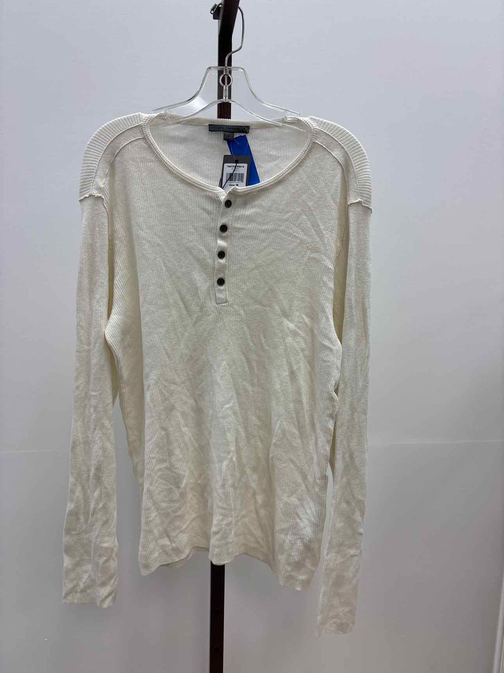 John Varvatos Size M Cream New MENS Long Sleeve Shirt