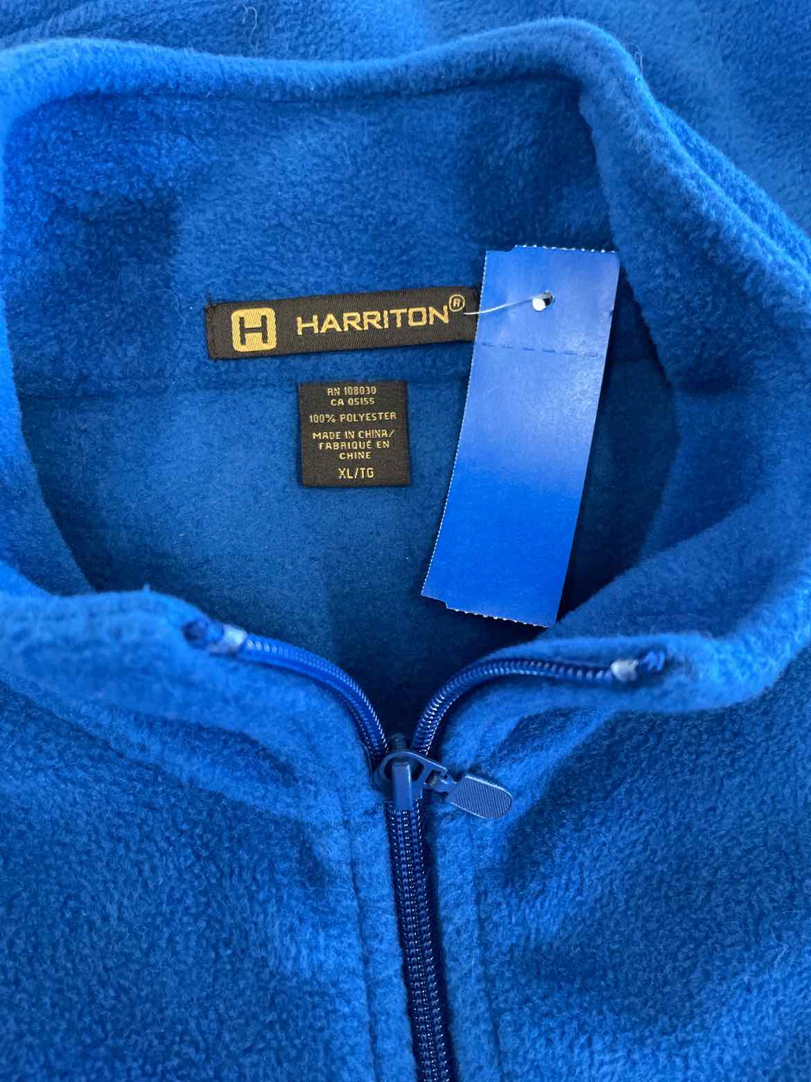 Harriton Size XL Blue MENS Jacket