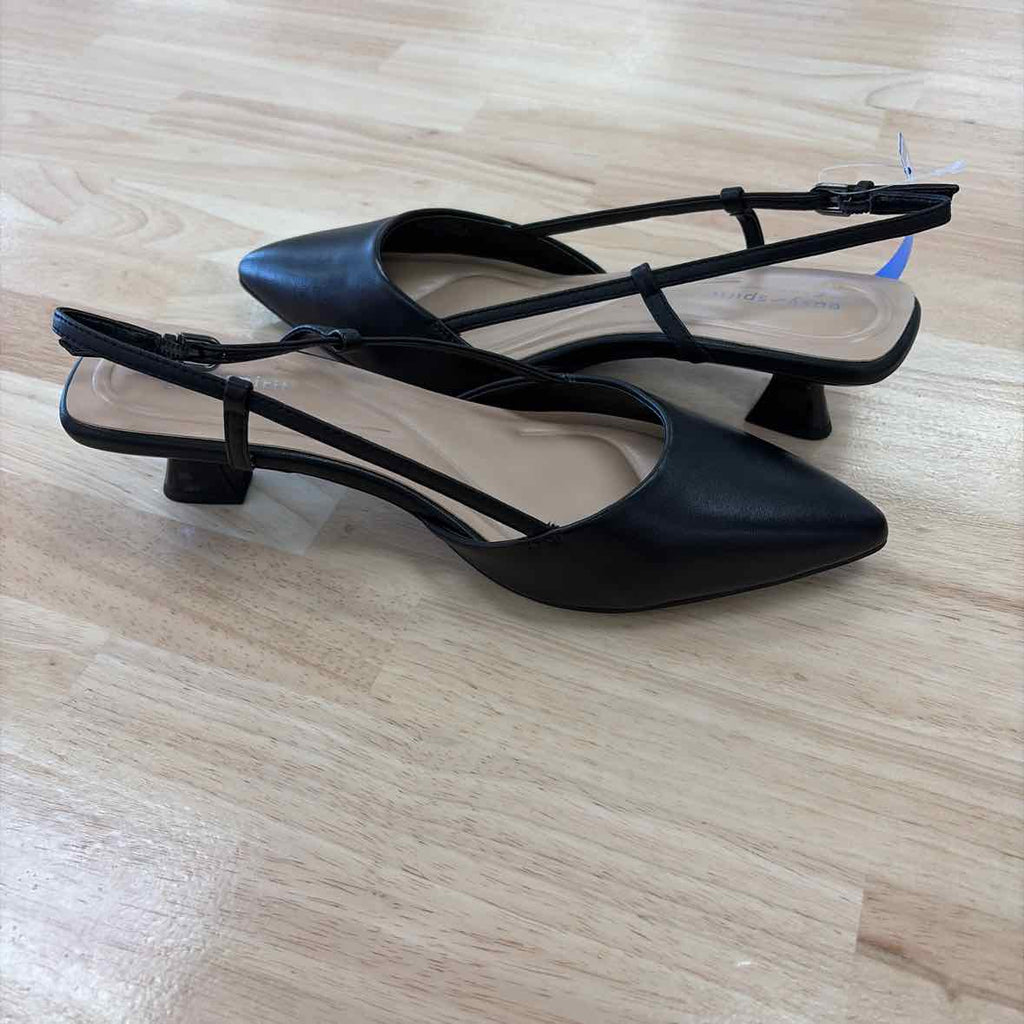 Easy Spirit Size 10 Havana High Women's Heels Black Leather