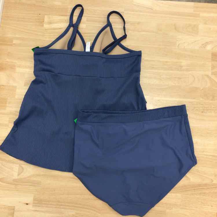 Cacique Size 14 Blue Swimsuit Bottom/Top