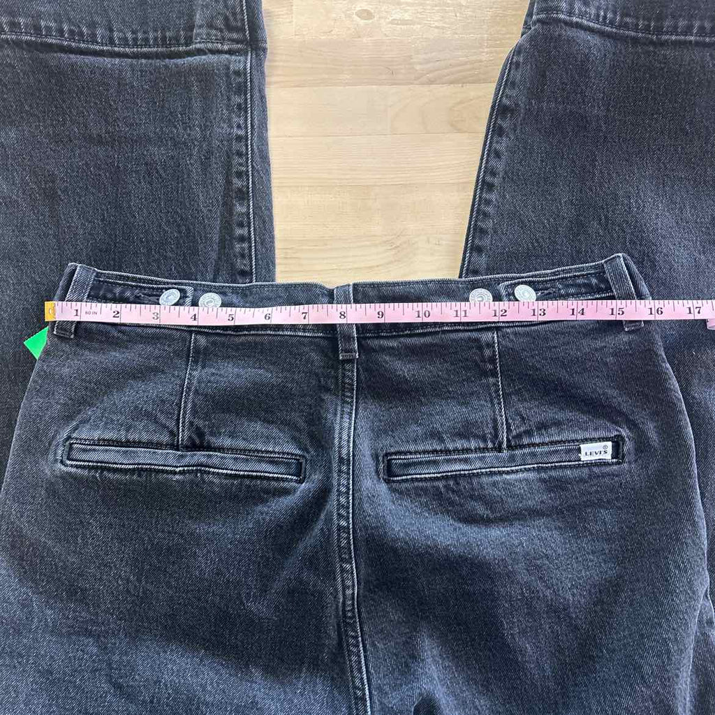 Levi's Size 31 Black Denim Preloved Jeans
