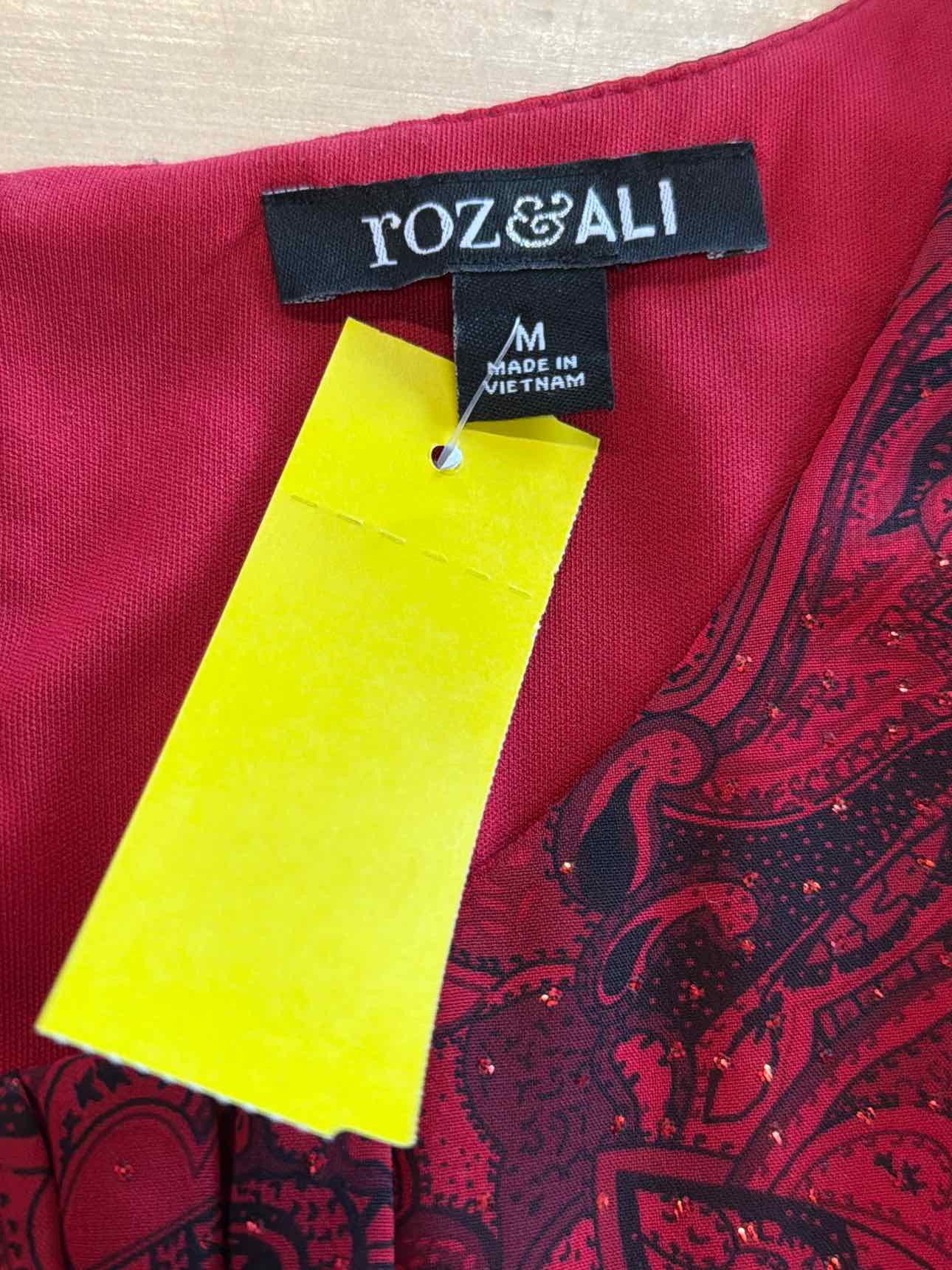 Roz & Ali Size M Red Blouse