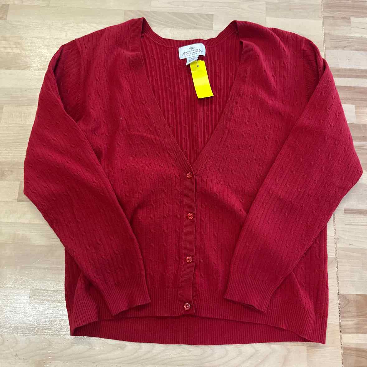 Antigua Size M Red Cardigan