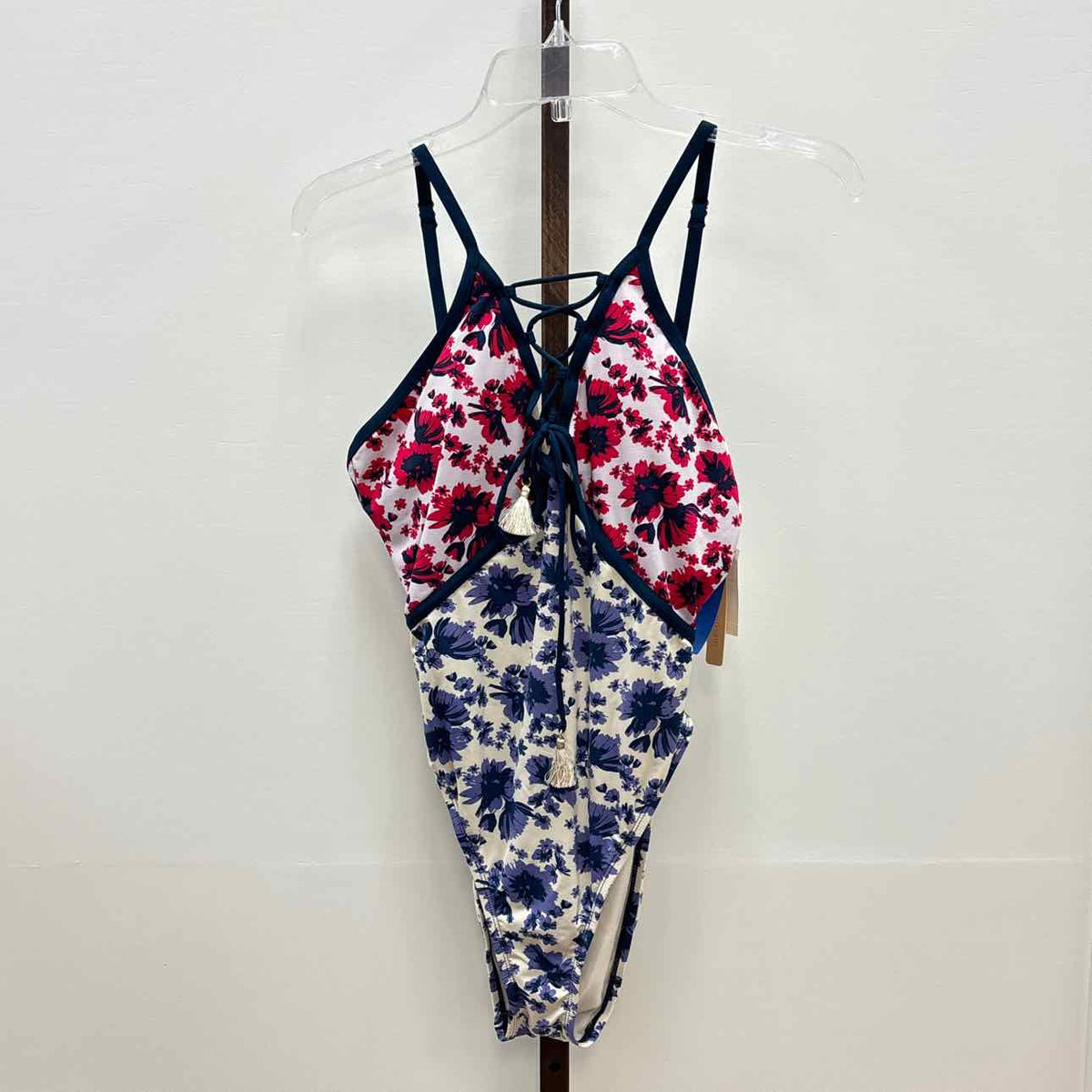 Gibson Latimer Size L Blue Red New Swimsuit