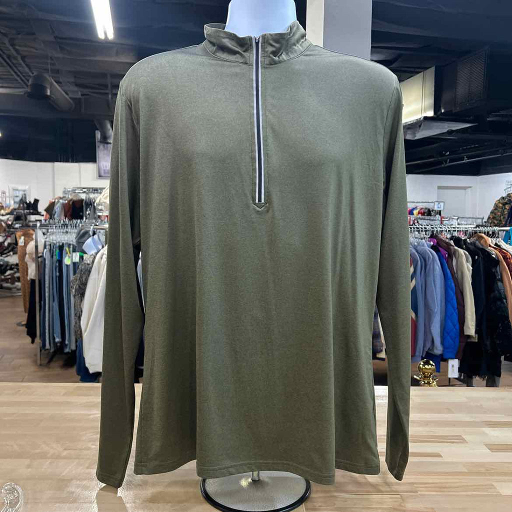 Zella Size M Green MENS Athletic Long Sleeve
