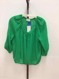 Ember Size S Green New Blouse LS