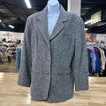Lizwear Size 10 Gray Knit Preloved Blazer