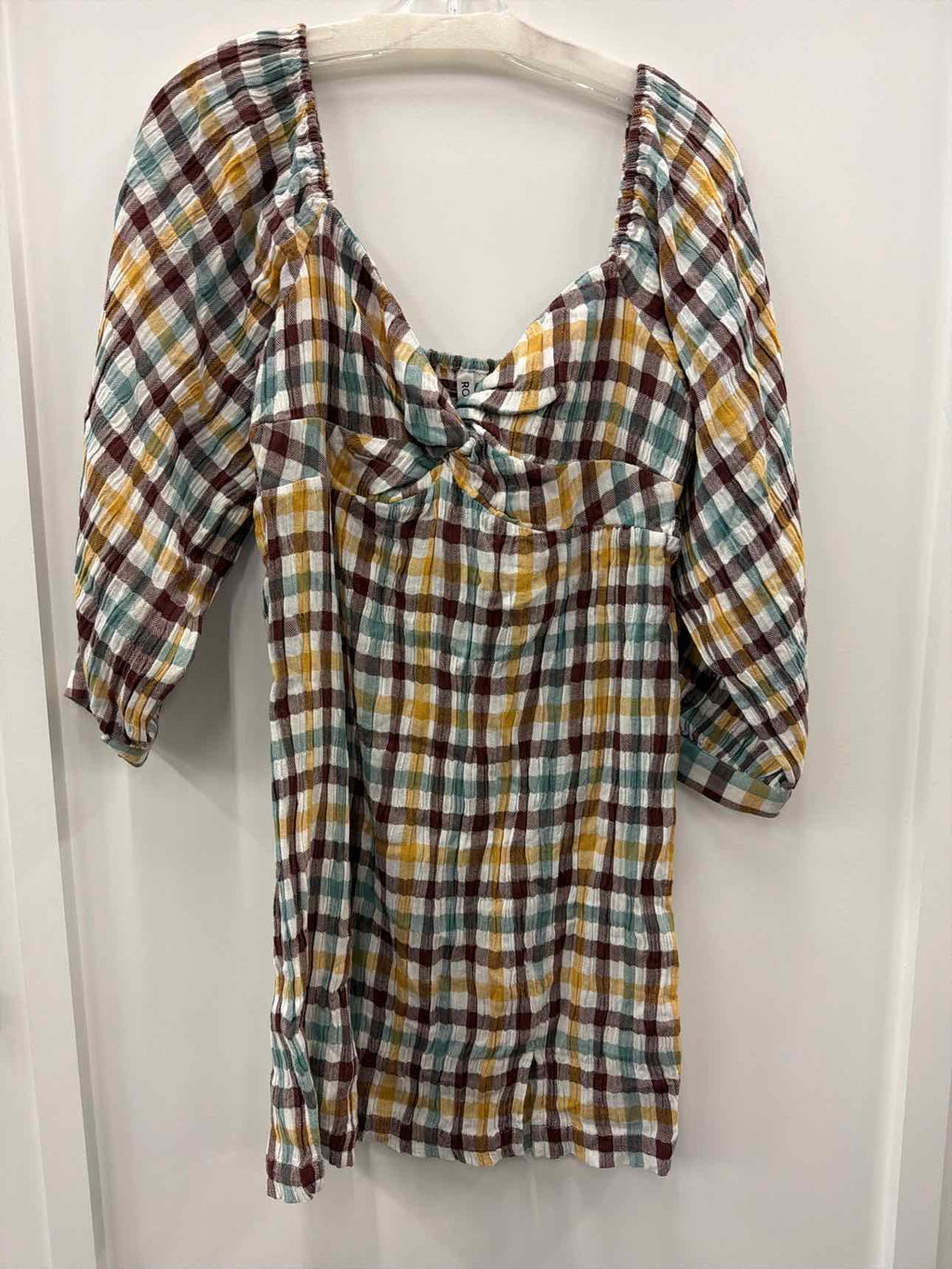 ROXY Moonlight Shores Plaid Dress
