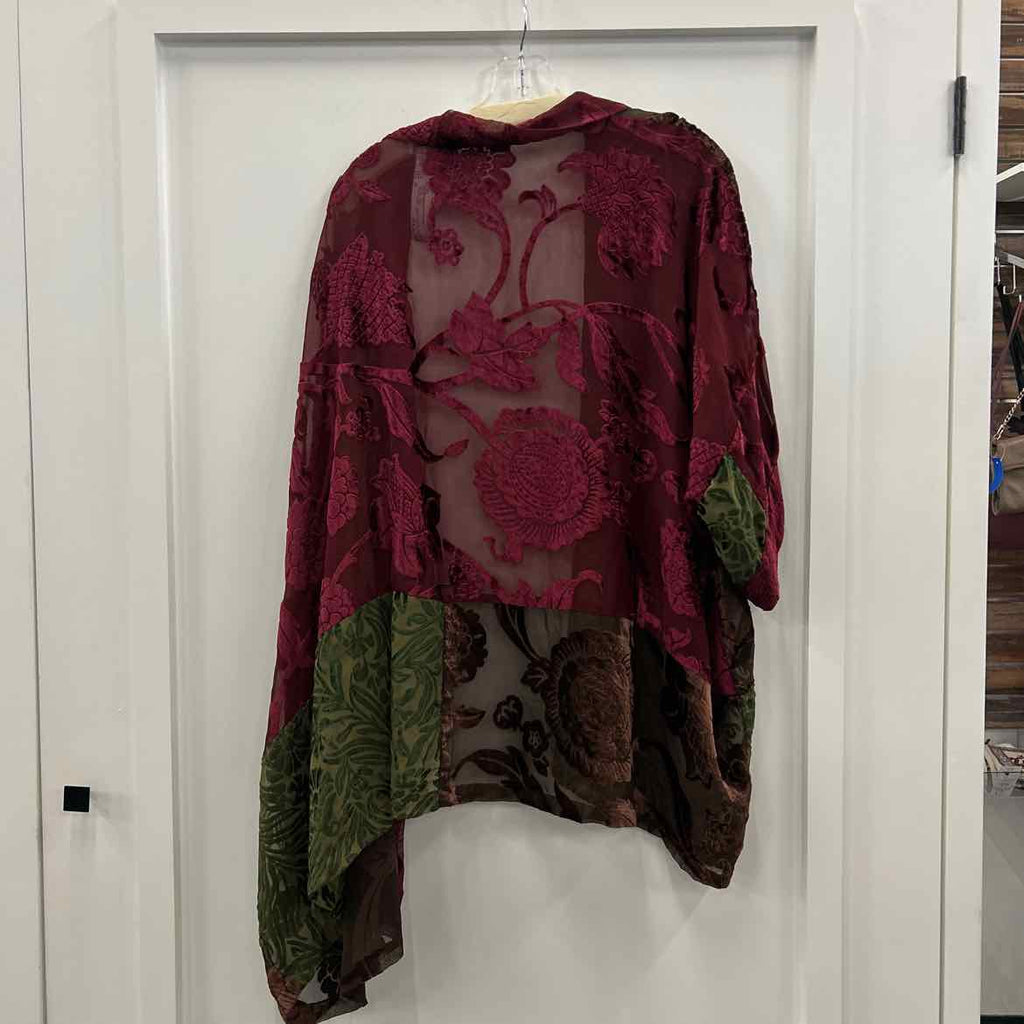 UCLA Popken Size 20 Red Preloved Cardigan