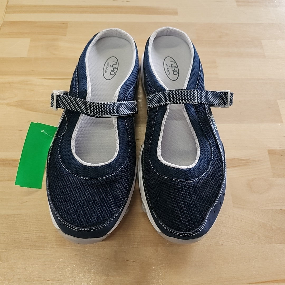 Ryka Size 10 Blue/White Preloved Maryjane
