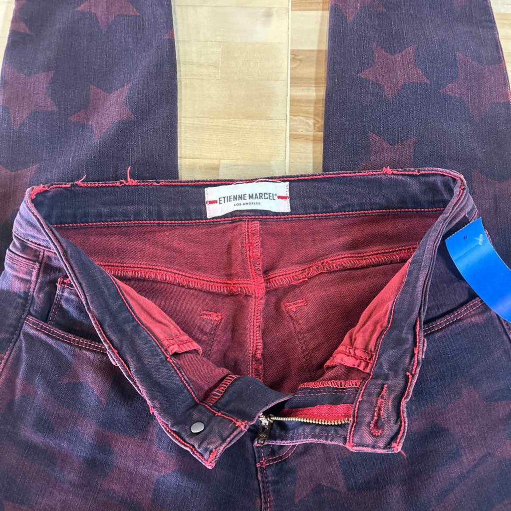 Etienne Marcel Size 28 Red Denim Preloved Jeans