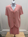 Caron Size 14 Pink Vintage Dress
