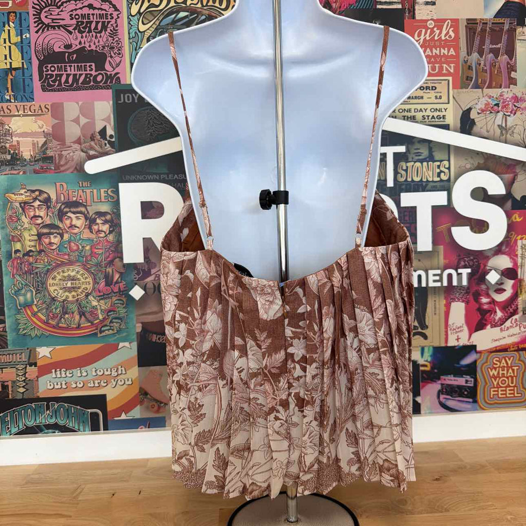 En Saison Size XL Monet Square-Neck Sleeveless Top - Ginger Off White