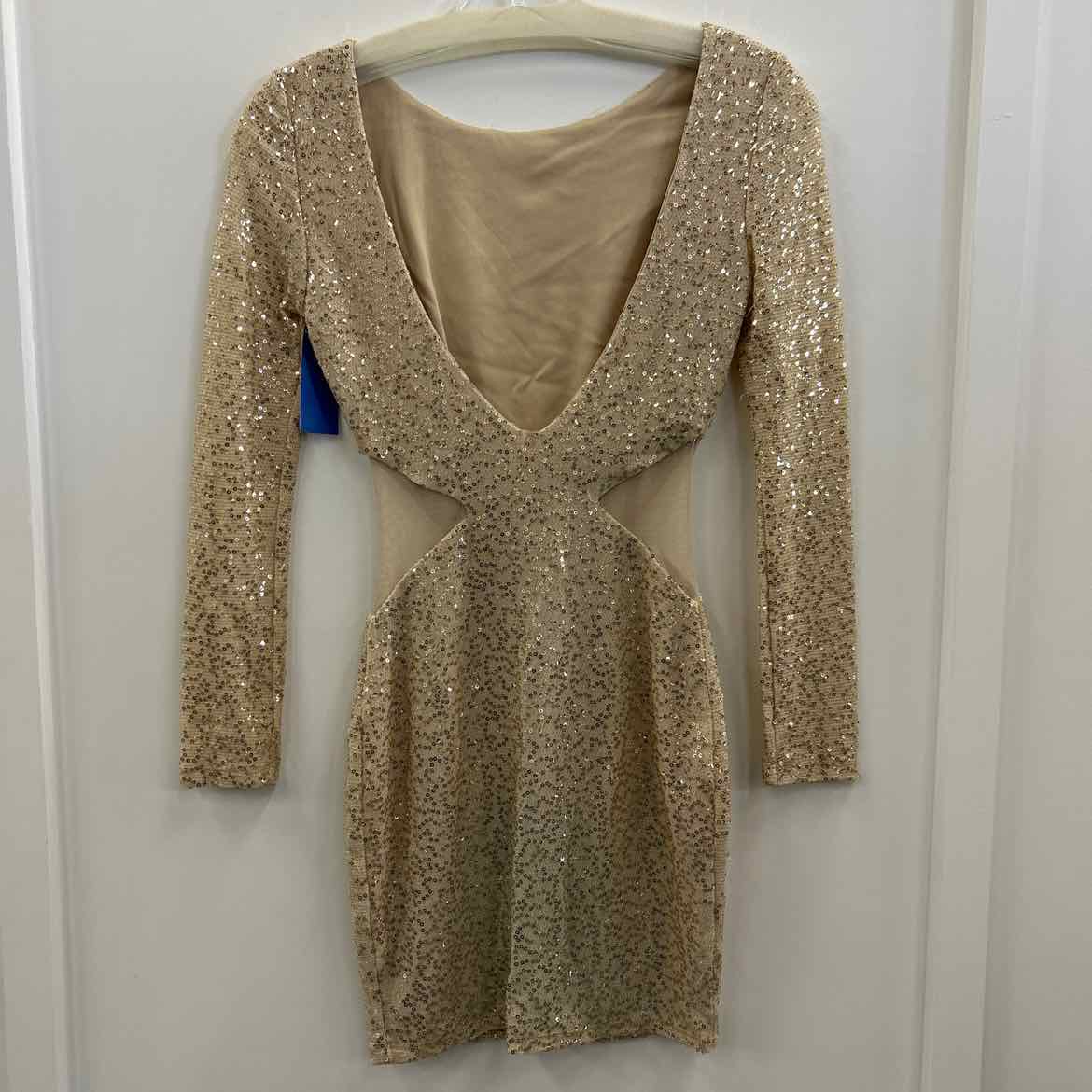 arden b. Size XS Gold Sequined Dress