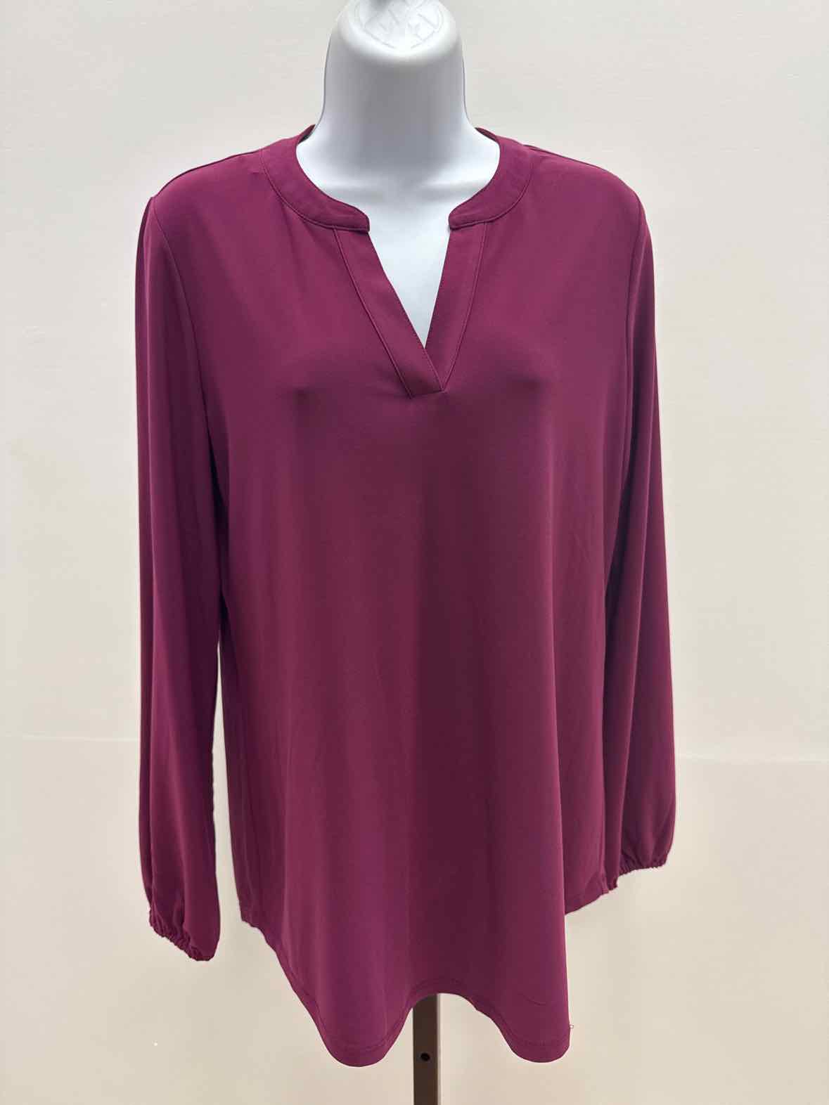 Anne Klein Size S Plum New Knit Top