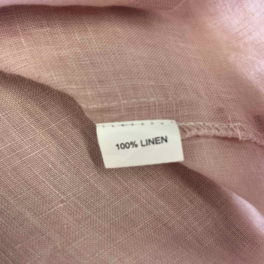 dolma Size M Pink Linen Preloved Button Down LS