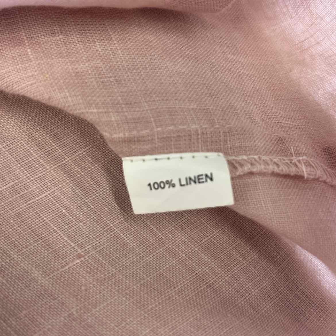dolma Size M Pink Linen Preloved Button Down LS