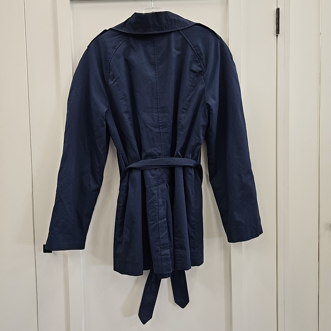 St John's Bay Size M Navy Trenchcoat