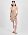 hippie rose Size L Crochet Tie-Strap Mini Dress