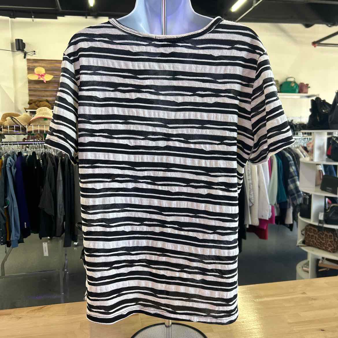 Westbound Size XL Black Blouse SS