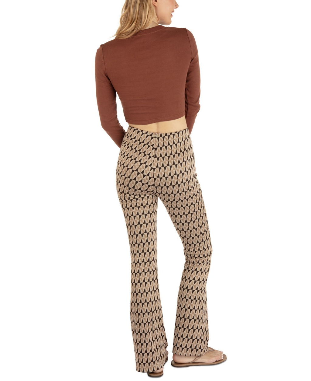 Women's Hurley Triangle Bootcut Pants in Brown