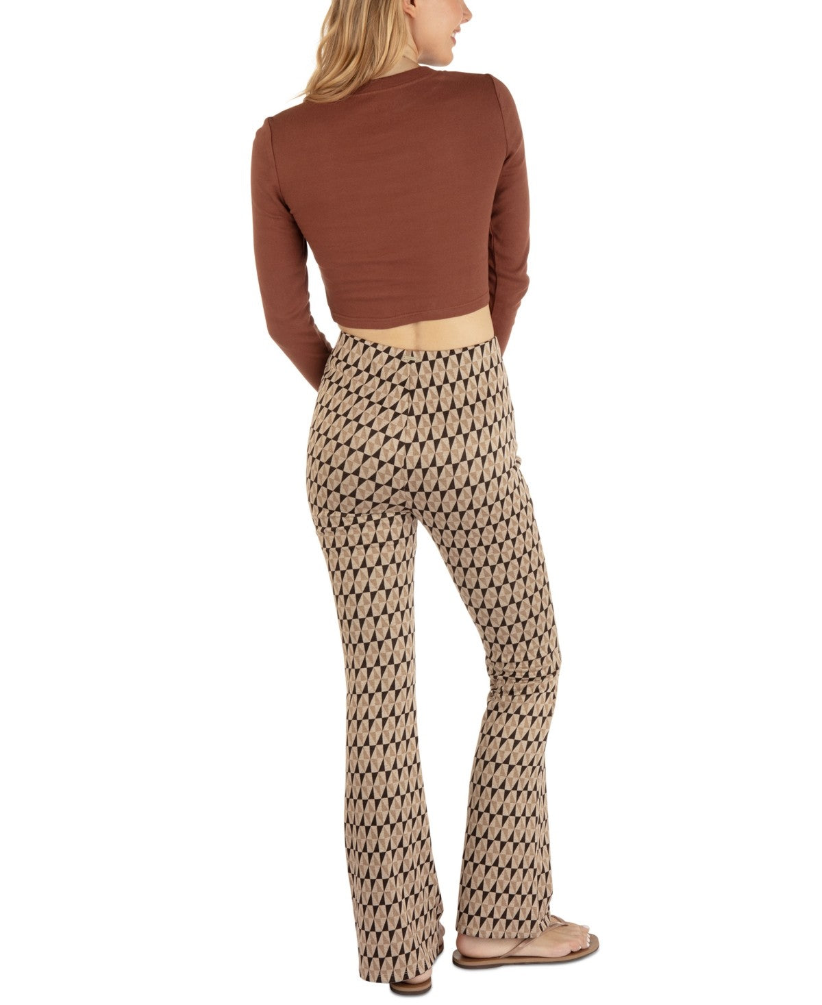 Women's Hurley Triangle Bootcut Pants in Brown