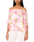 MSK Size PS Pink/white New Blouse LS