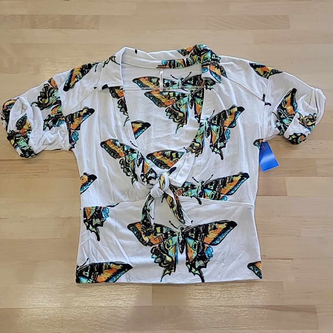 Free People Size S White Blouse
