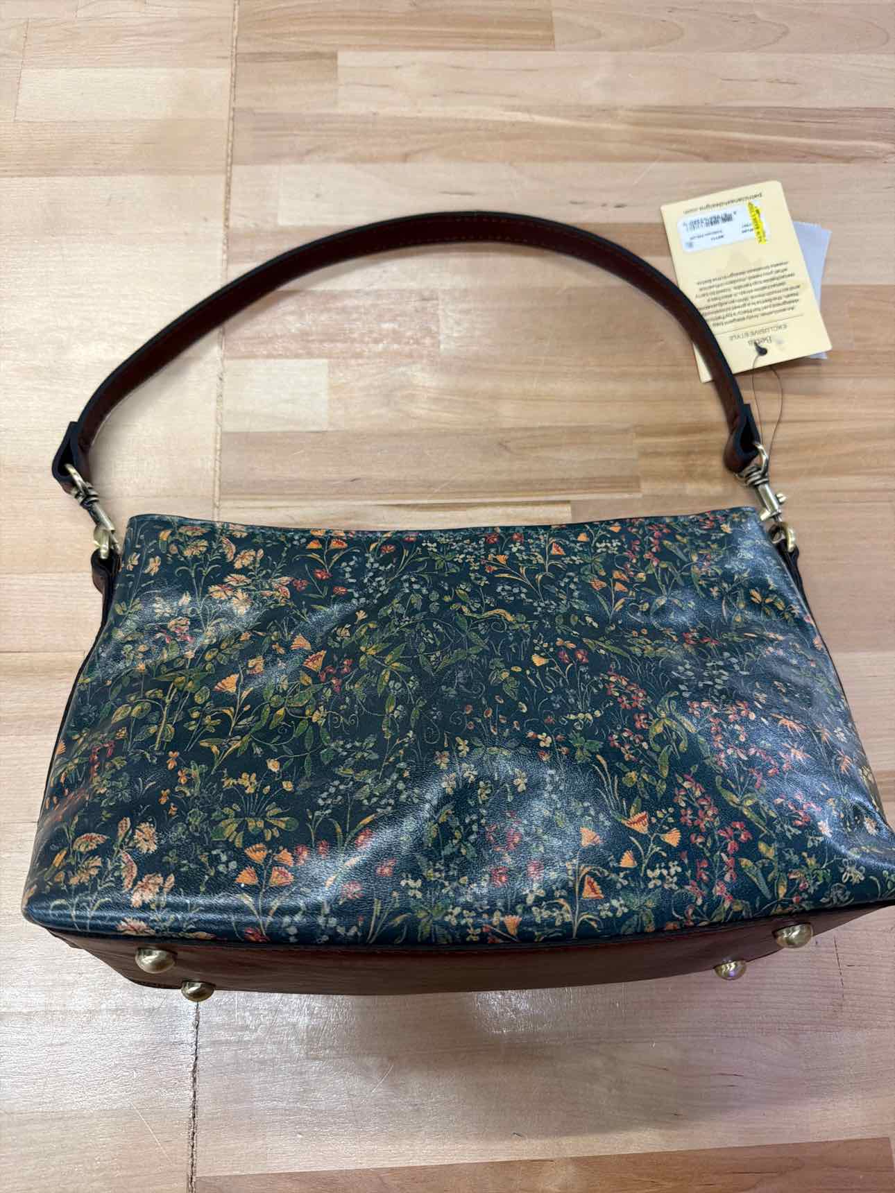 Patricia Nash Betta Medium Leather Crossbody Tuscan Fields Print ONE SIZE