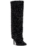 I.N.C. International Concepts Skylar Cuff Dress Boots Black Sequin 8M