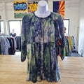 Cabi Size XS Green/Blue Preloved Blouse