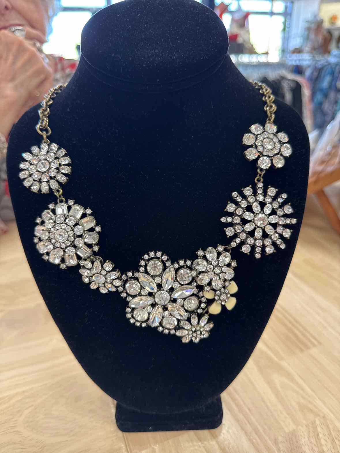 Joan Rivers flower crystals Necklace - Vintage