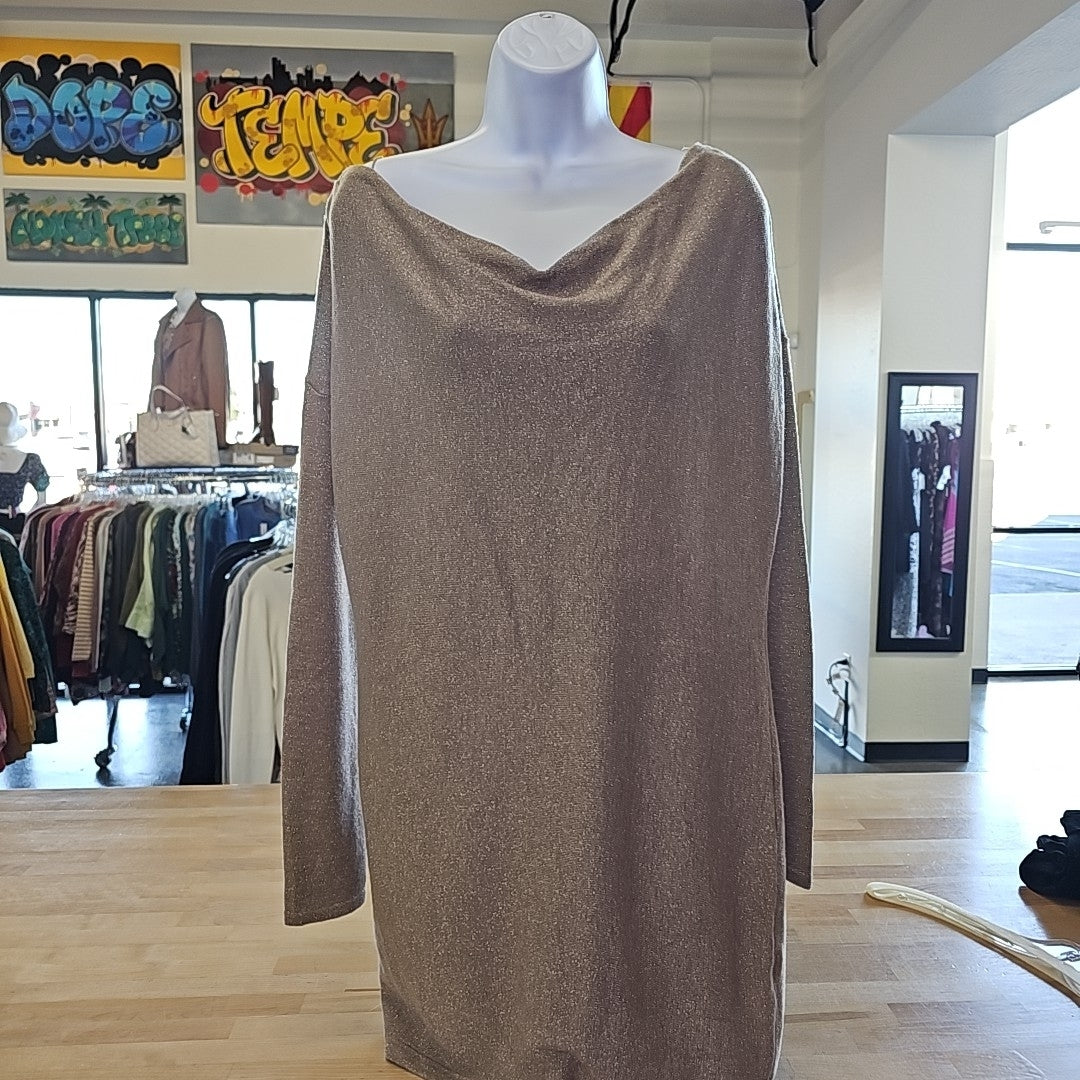 White House Black Market Size S Gold Preloved Tunic